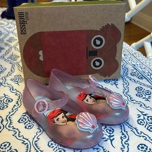 Brand new never worn mini Melissa shoes